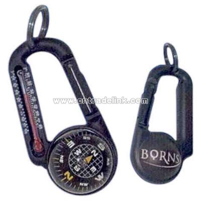 -style compass plus thermometer