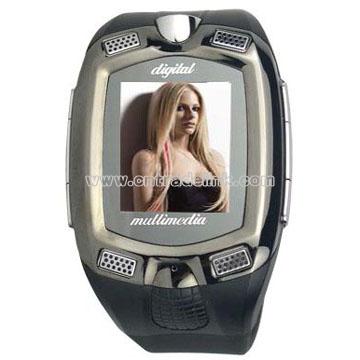 1.3 Inch Triband Bluetooth Wrist Watch Mobile Phone
