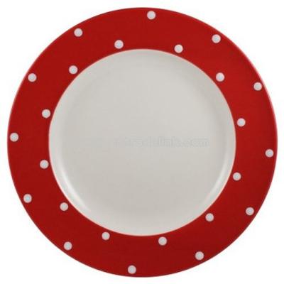 10- 1/2 Inch Dinner Plate - Red