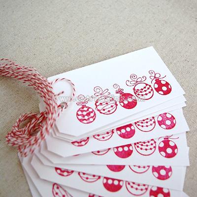10 Large Ornament Tags