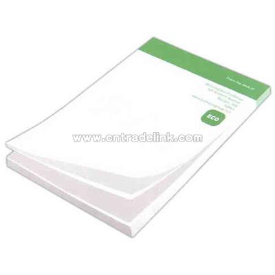 100% recycled paper sticky note pad