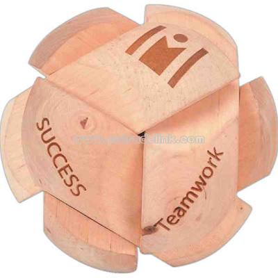 12 Sided puzzle with 6 engraved motivational words