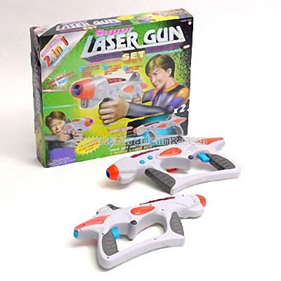 2 in 1 Infrared Super Laser Gun Set