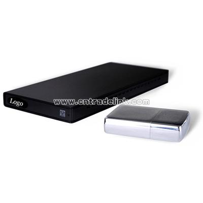 2.5 Inch SATA I & Ii Ultra Thin External Hard Drive Enclosure with Built-In USB 2.0 Bus Power Cable