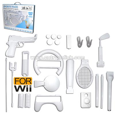 25 in 1 Sports Pack for Wii Video Game Accessories