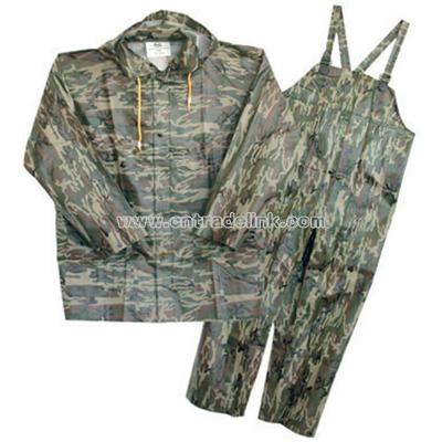 3-Pc Camouflage Rainsuit