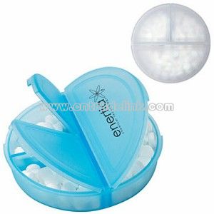 3 Section Pill Holder With Mints