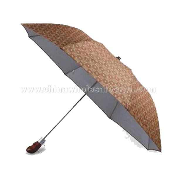3-fold Automatic Umbrella and Wooden Handle