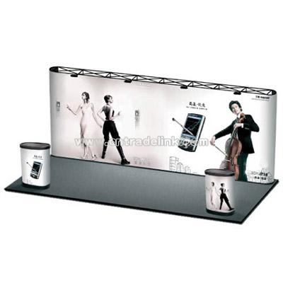 3x8 Straight pop up display,with PVC panel