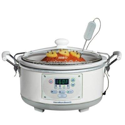 5-qt. Programmable Slow Cooker with Clips - White