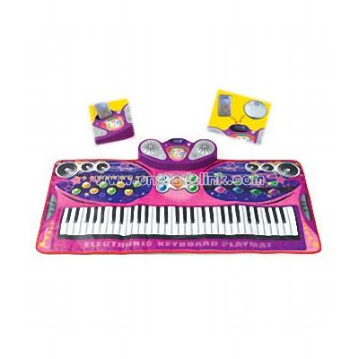 61 Keys Electronic Keyboard Playmat W / Amplifier & Mic
