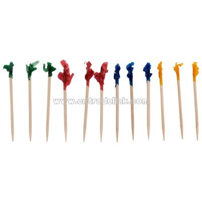 68 mm cellophane frill toothpick 10 packs of 1000