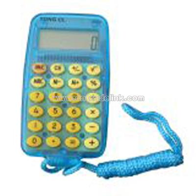 8 Digits Calculator with Hunging Rope