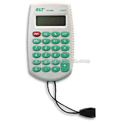 8-digit Promotional Calculator with Lanyard
