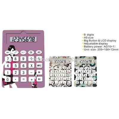 8 digital dual power A4 size calculator