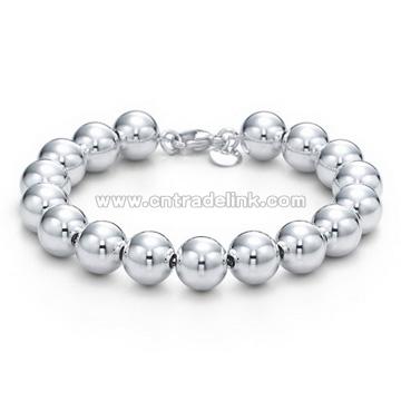 925 Sterling Silver Bead Link Bracelet