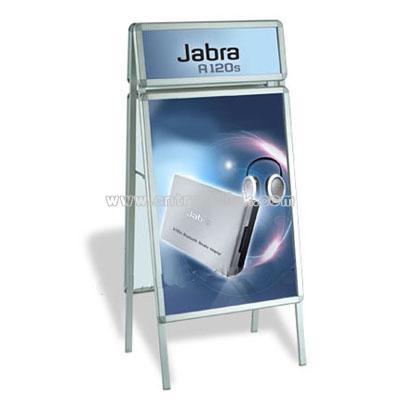 A-shape Poster Stand With Top Board
