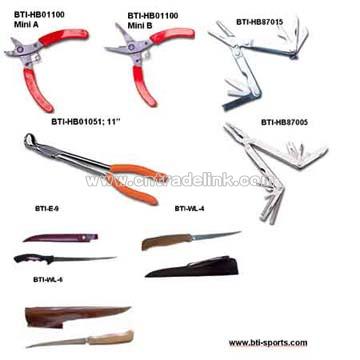 Accessories & Tools (Fishing Knife & Multi Function Clippers & Mini Fishing Pliers)