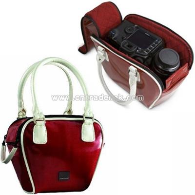 Acme Made The Bowler, Stylish DSLR Camera Handbag for Ladies, Red