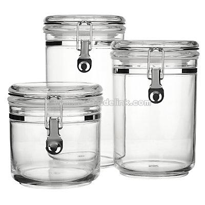 Acrylic Storage Canisters, Clear