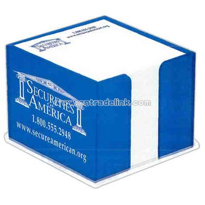 Acrylic note holder includes 600 non-adhesive sheets