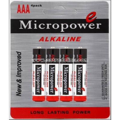 Alkaline Battery with Blister Card AAA/LR03