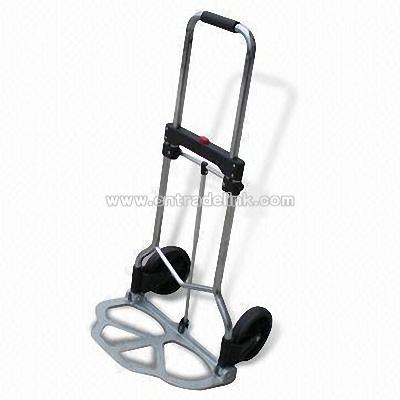 Aluminum Hand Trolley with Rubber Wheel