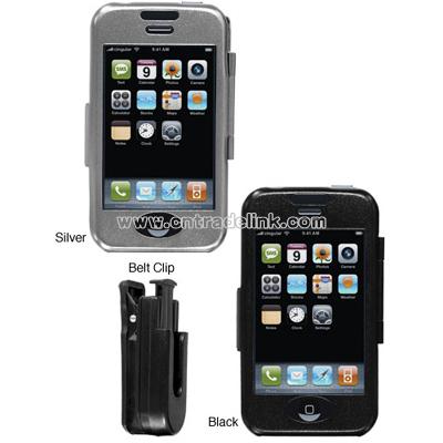 Aluminum Hard Case with Belt Clip for iPhone