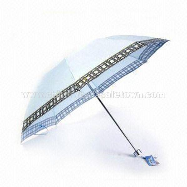 Aluminum Shaft and Ribs Frame Folding Umbrella