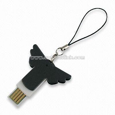 Angel-wing design USB Drive keychain