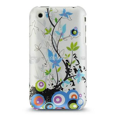 Apple iPhone 3G 3GS Crystal Rubberized Spring Flower Case
