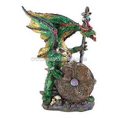 Armored Dragon Statue