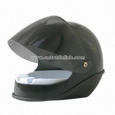 Ashtray in Motorcycle Helmet Design