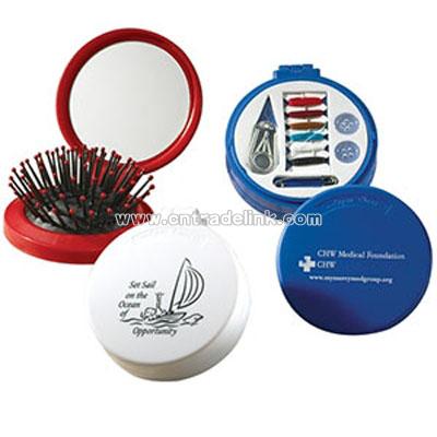 Austin Compact Mirror With Sewing Kit