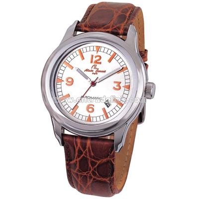 Automatic Watch With Transparent Back Case