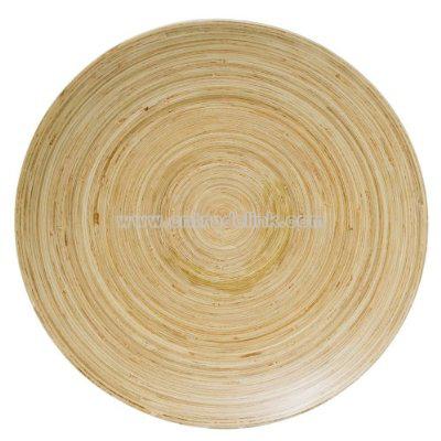 Bamboo Wood Serving Platter - White
