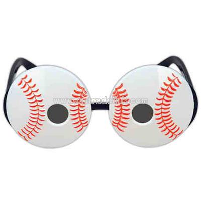 Baseball shaped sunglasses