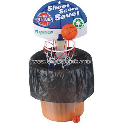 Basketball Board With Waste Bin