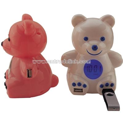 Bear Clock with USB Hub