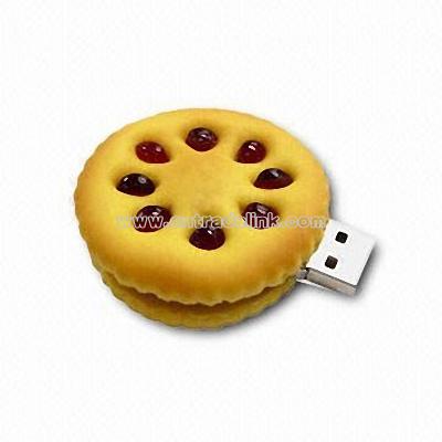 Biscuit Shaped USB Flash Drive