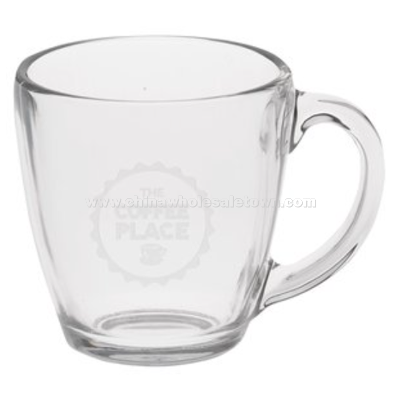 Bistro Glass Mug - 16 oz. - Deep Etch