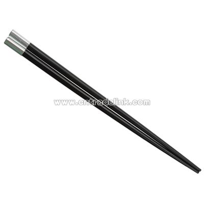 Black Chopsticks with Metal Ends
