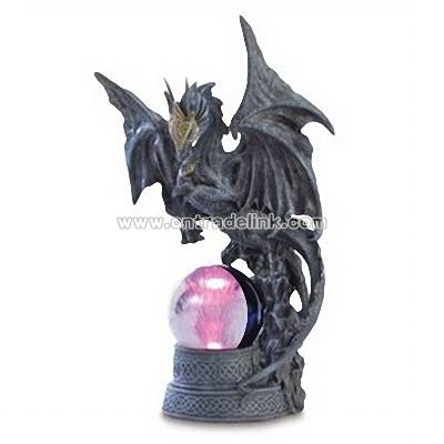 Black Dragon With Magic Ball