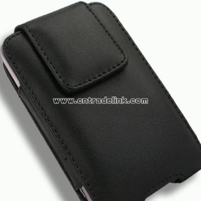 Black Leather Case for LG Corona KS20 New Pouch Cover