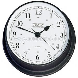 Black anodized clock