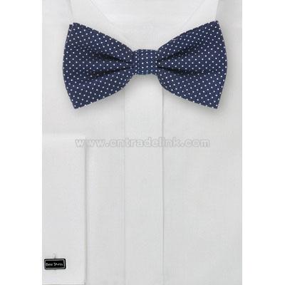 Blue Bow Tie & Matching Pocket Square
