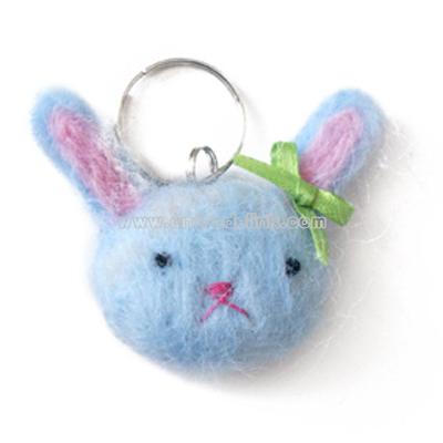 Blue Bunny Key Chain/Purse Charm