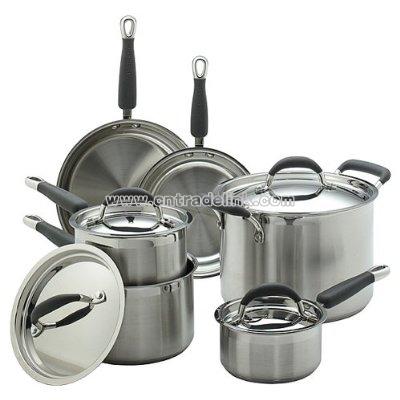 Brushed Stainless Steel 10-pc. CookSet