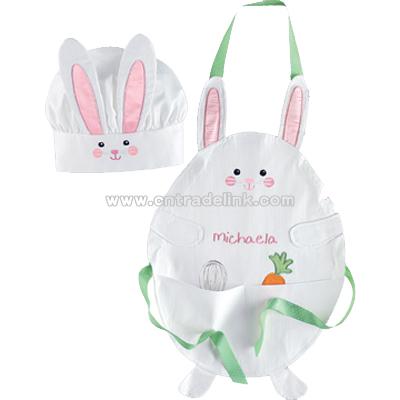 Bunny Apron and Chefs Hat