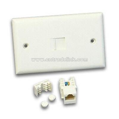 CAT 5E Surface-mount Faceplate